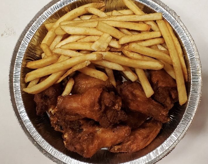 Wings and fries
